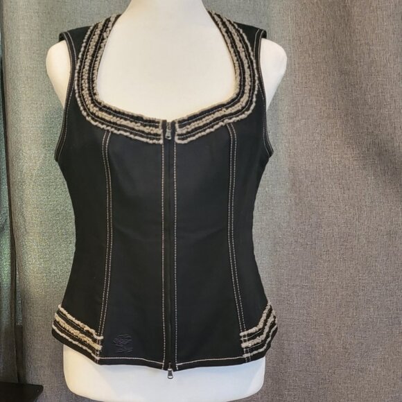 Anne Fontaine Tops - Denim Vest - Anne Fontaine